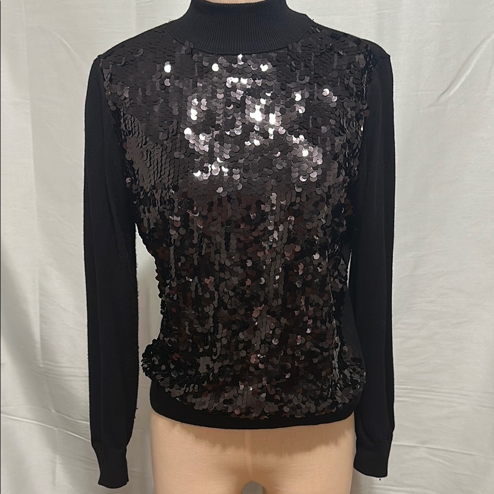 Ann Taylor Holiday sequin sweater size M